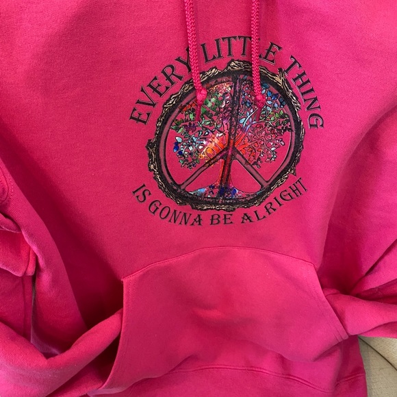 Bob Marley Woman’s Hot Pink Sweatshirt - Picture 4 of 5